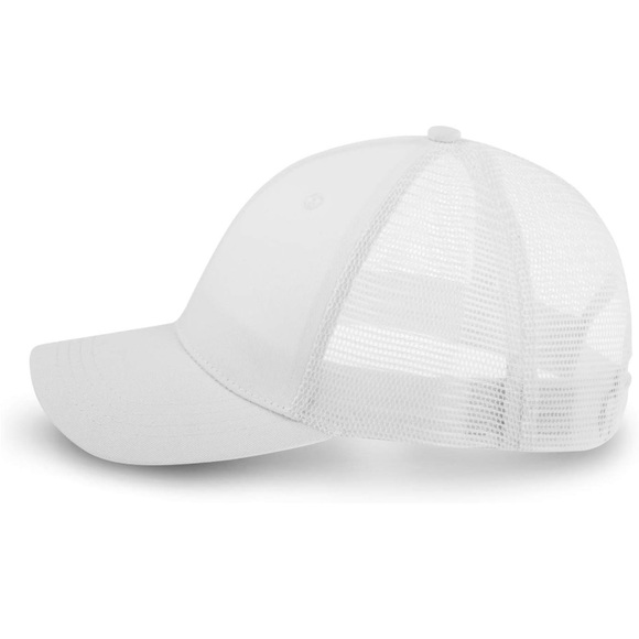 4/$20 Women’s White Low Profile Baseball Style Mesh Back Hat Adj Snapback OS - Picture 3 of 6